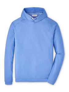 Peter Millar Pine Performance Hoodie in Blue Sea