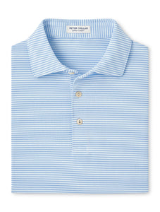 Peter Millar Grace Performance Mesh Polo in Pale Blue