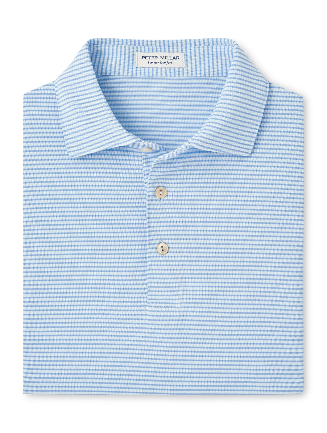 Peter Millar Grace Performance Mesh Polo in Pale Blue