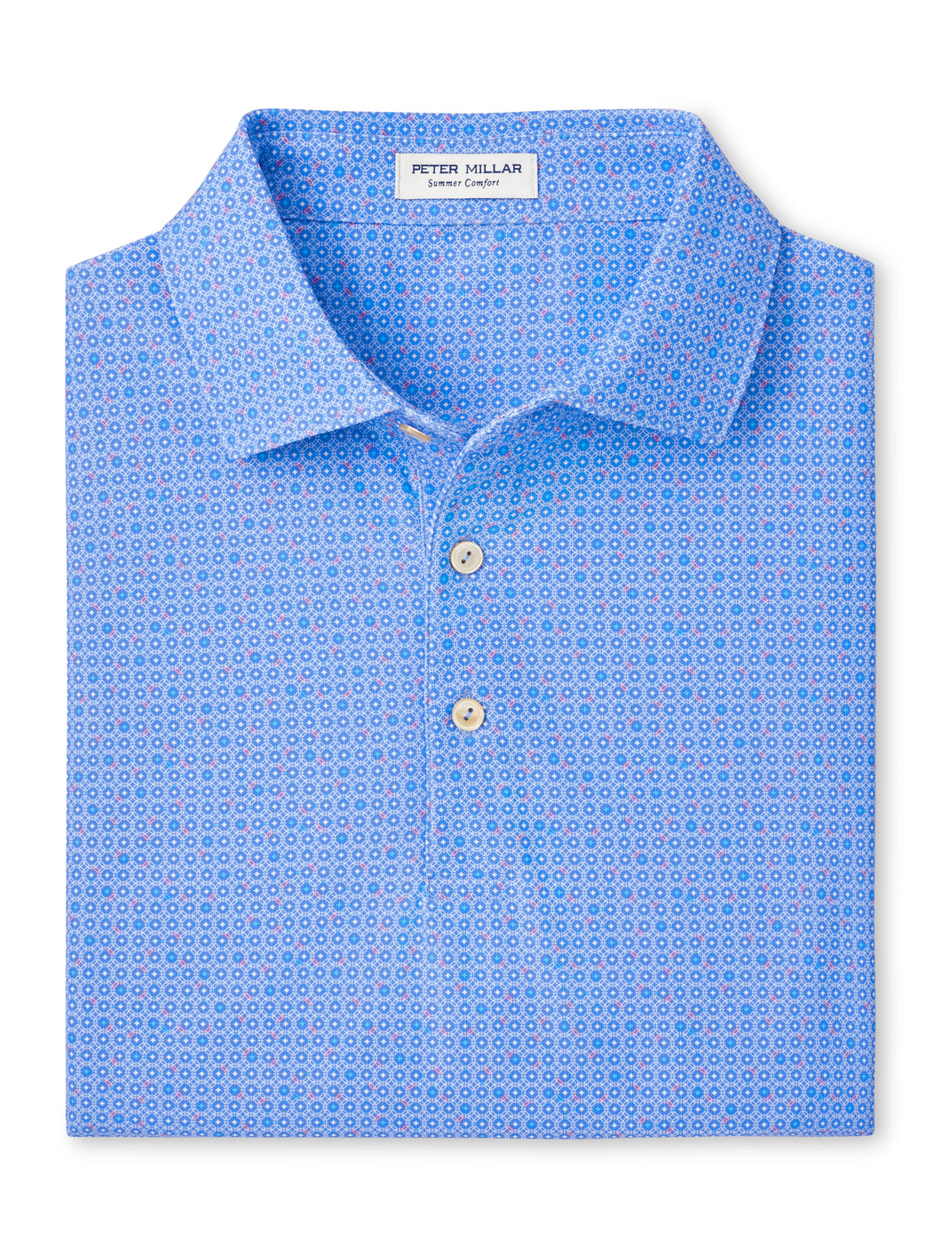 Peter Millar Casa Nova Performance Mesh Polo in Blue Sea