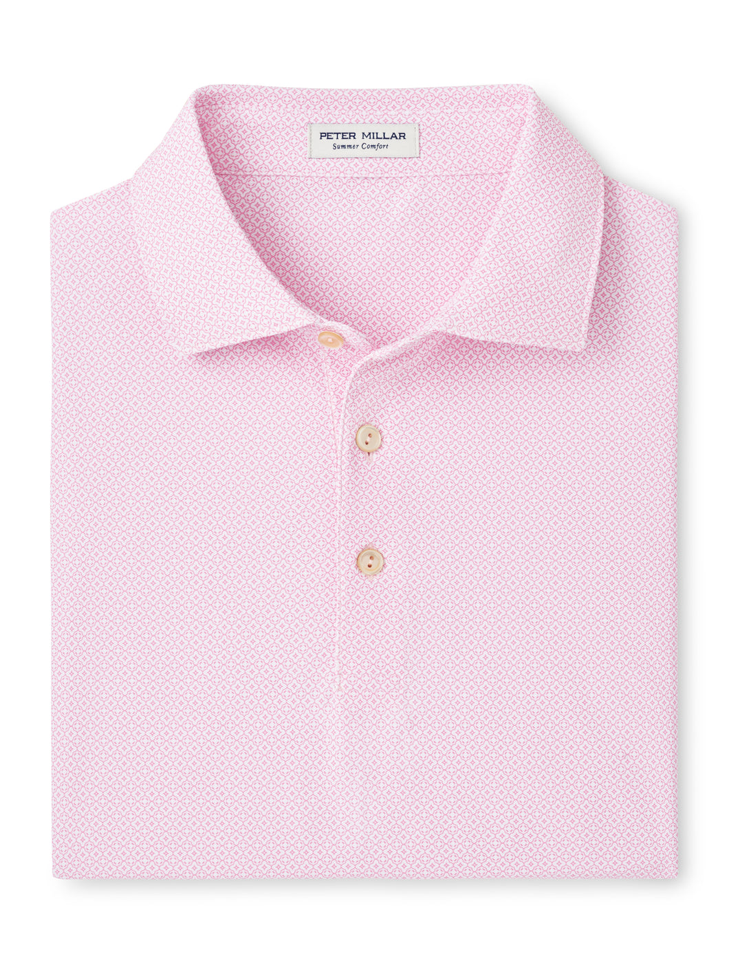 Peter Millar Galiza Performance Mesh Polo in Pink Vale