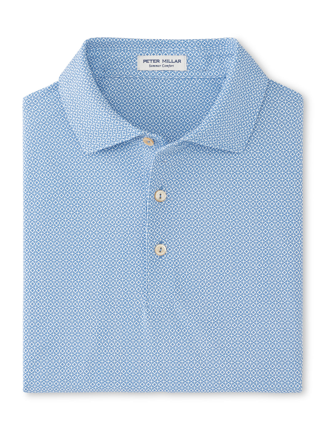 Peter Millar Gazila Performance Mesh Polo in Sailor Blue