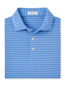 Peter Millar Winston Performance Mesh Polo in Blue Sea