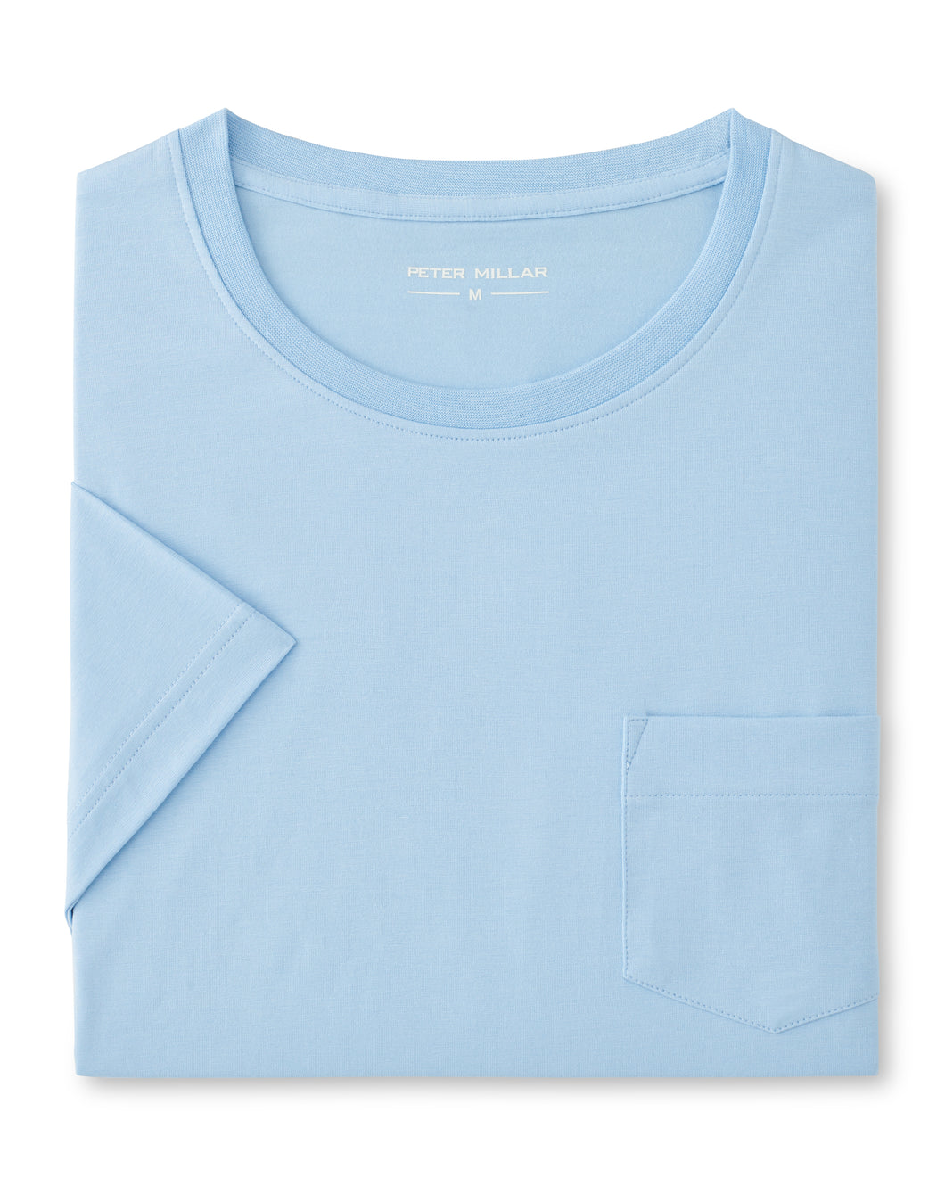 Peter Millar Crown Comfort Pocket Tee in Morning Blue