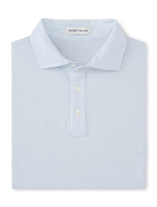 Peter Millar Polka Dot Crown Comfort Polo in Blue Poppy