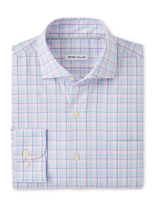 Peter Millar Huron Crown-Lite Cotton-Stretch Sport Shirt in Palmer Pink