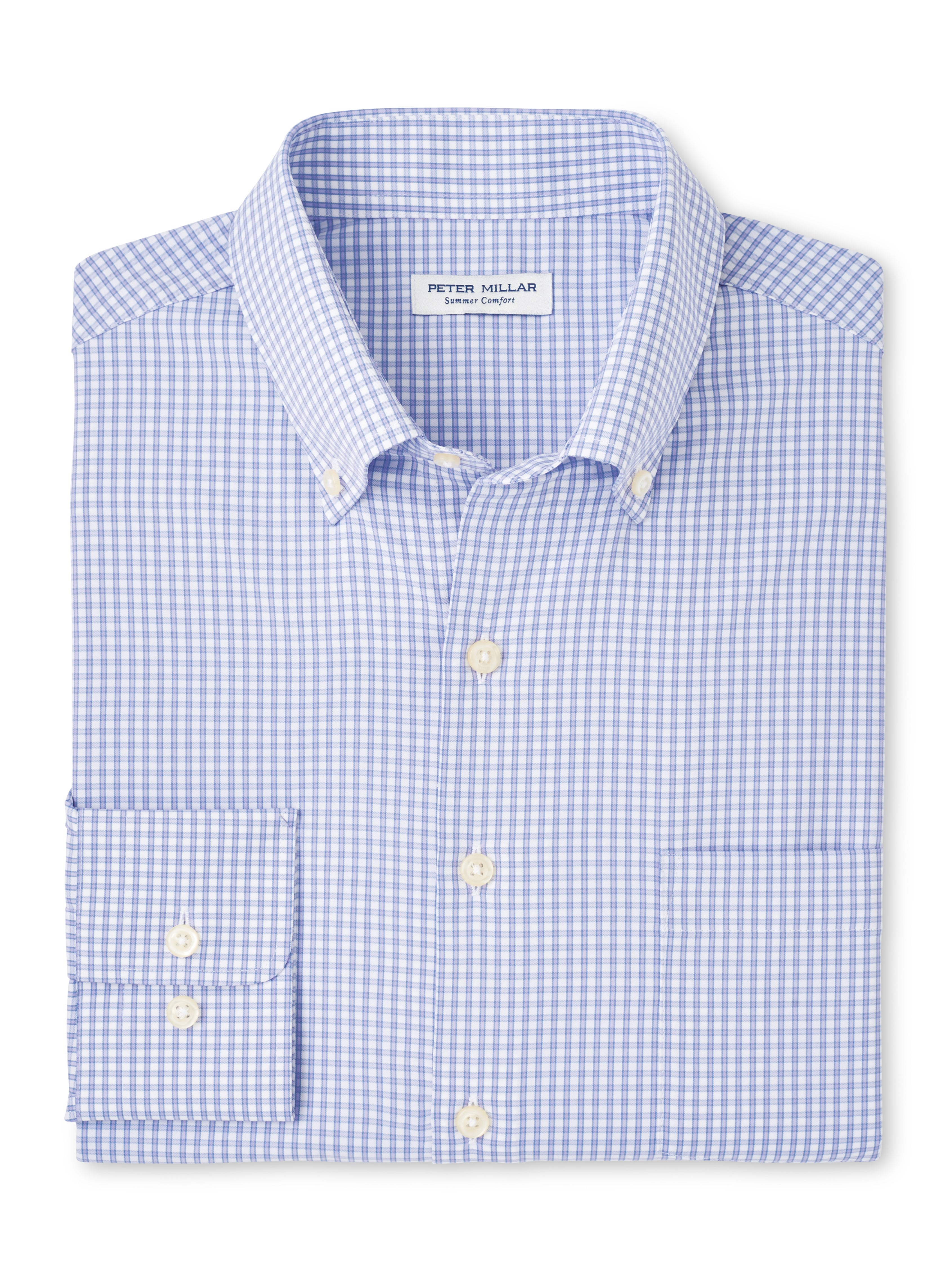 Peter Millar Derwent Performance Twill Sport Shirt in Wildflower