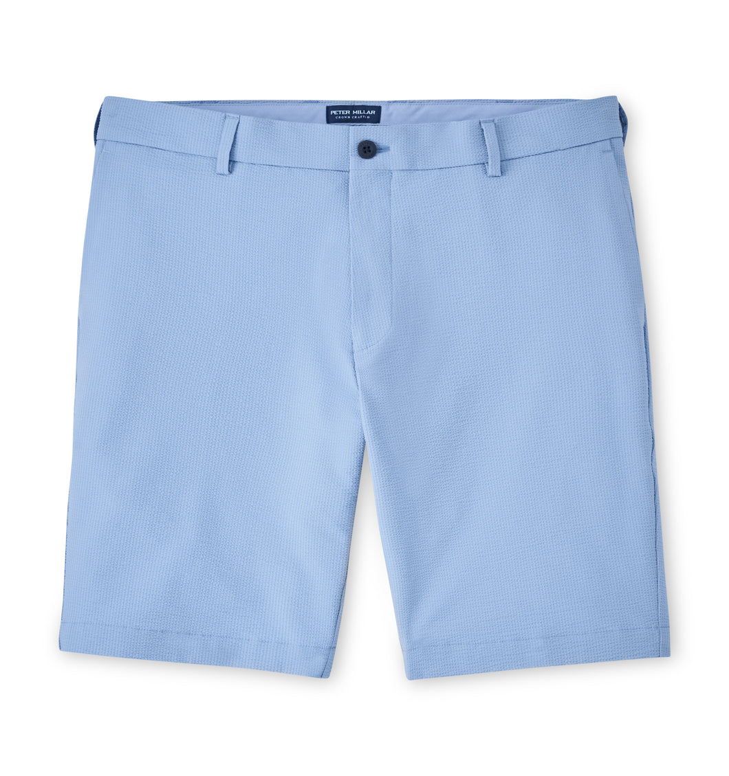 Peter Millar Matlock Seersucker Performance Short in Angelite