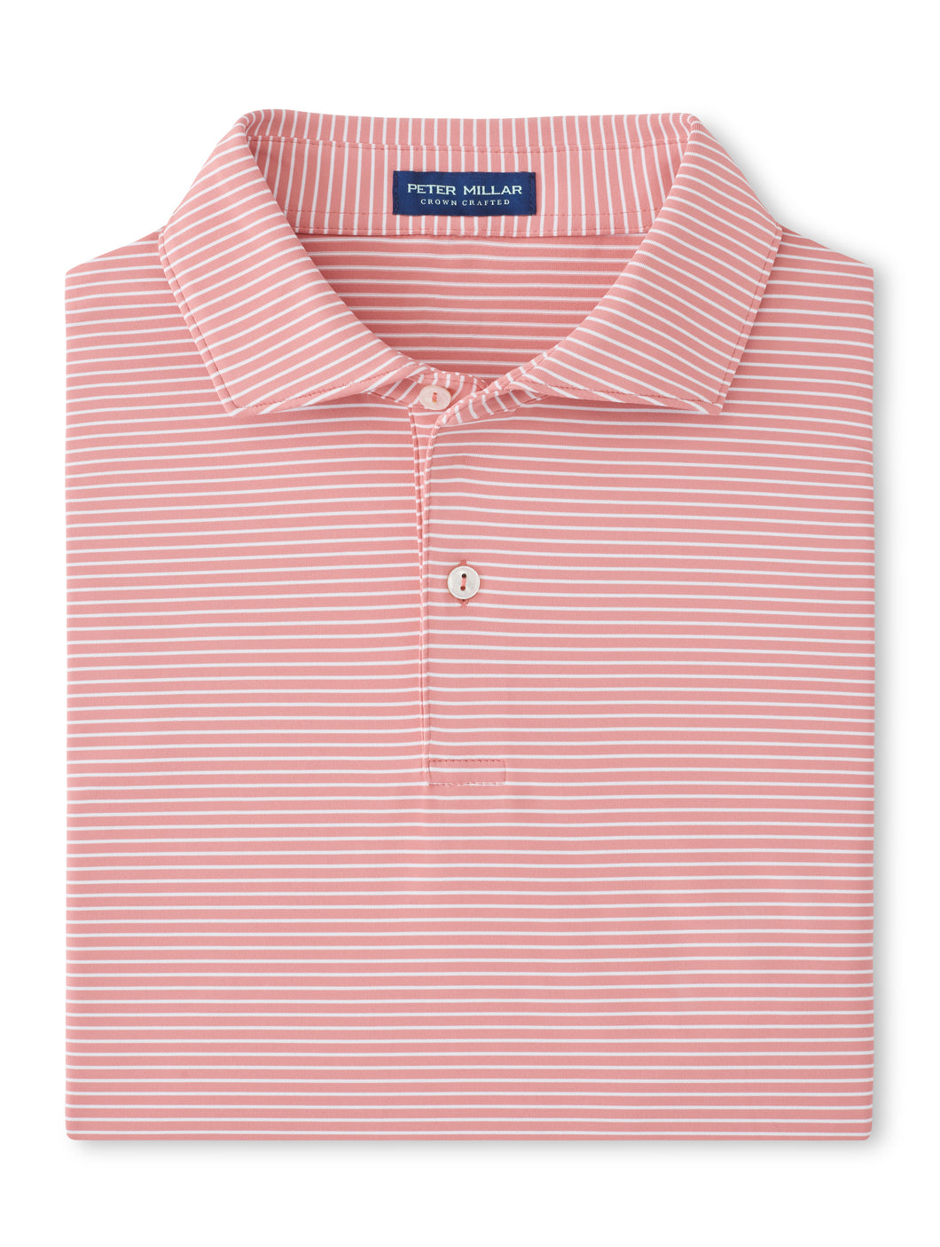 Peter Millar Ballad Performance Jersey Polo in Pink Crepe