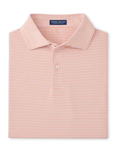 Peter Millar Ambrose Performance Jersey Polo in Paradise Orange