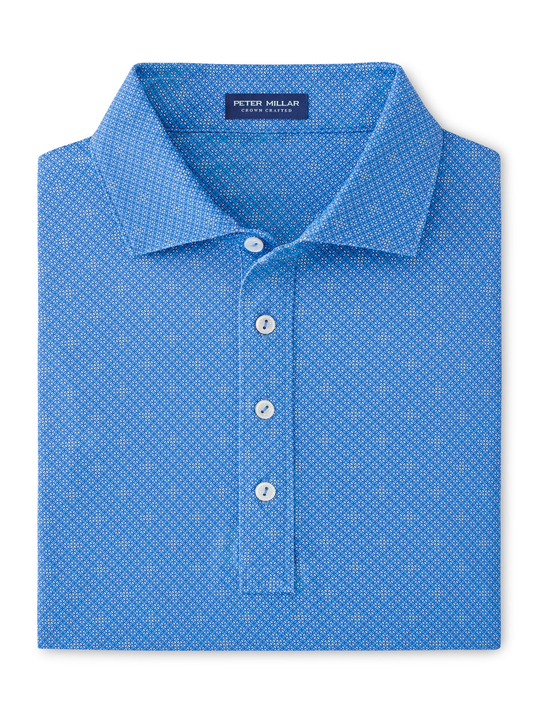 Peter Millar Bickett Performance Jersey Polo in Fountain Blue