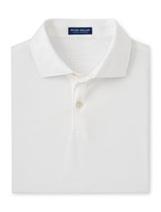 Peter Millar Empire Performance Jersey Polo in White