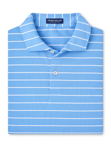 Peter Millar Coda Performance Mesh Polo in Fountain Blue