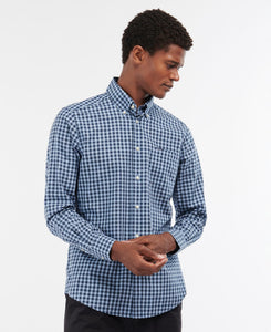 Barbour Merryton Tailored Fit Sport Shirt in Blue