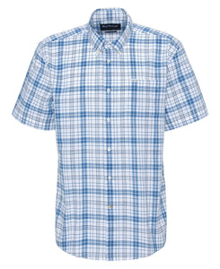 Barbour Drafthill Short Sleeve Sport Shirt in Brook Blue