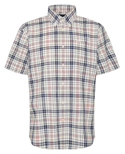 Barbour Drafthill Short Sleeve Sport Shirt in Navy