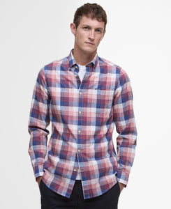 Barbour Hillroad Tailored Fit Sport Shirt in Red Spice