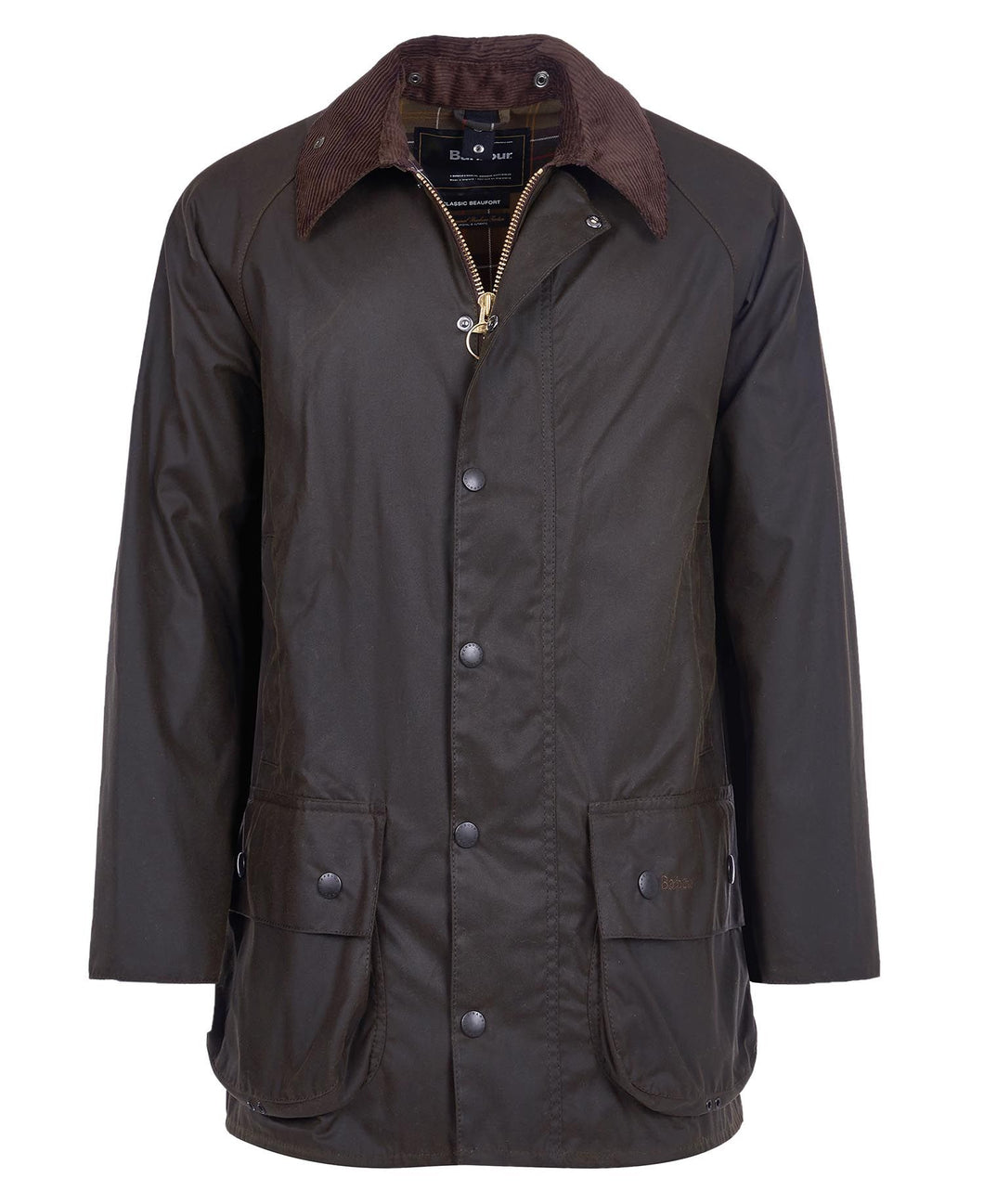 Barbour Men's Classic Beaufort Waxed Jacket in Olive