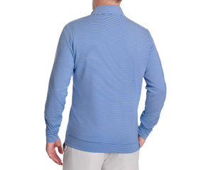 Holderness & Bourne Sherwood Pullover in Marlin Blue/White