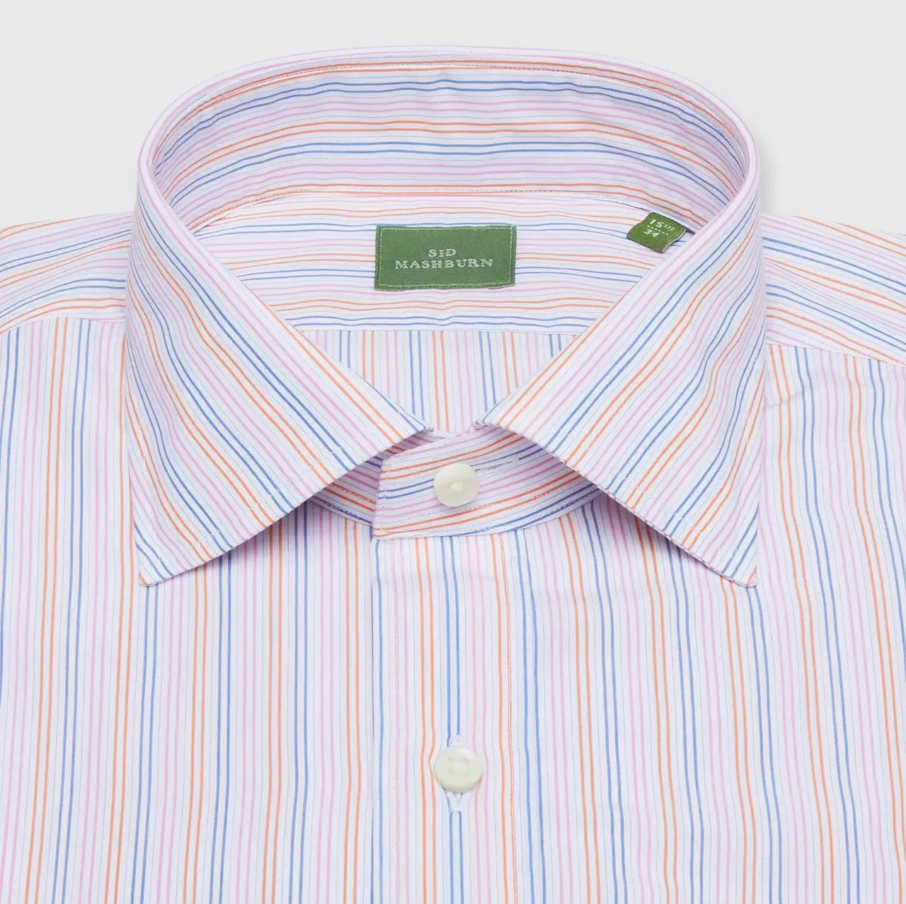 sid mashburn dress shirt Spread Collar Dress Shirt in White Poplin