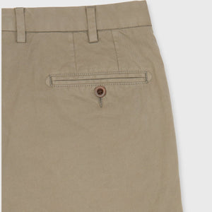 Sid Mashburn Garment-Dyed Sport Trouser in Mushroom LIghtweight Twill