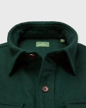 Load image into Gallery viewer, Sid Mashburn CPO Shirt in Forest Wool Melton
