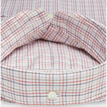 Load image into Gallery viewer, Sid Mashburn Button-Down Sport Shirt in Bone-Coral Tattersall Twill

