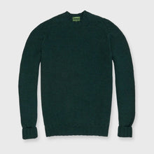 Load image into Gallery viewer, Sid Mashburn Hand-Knit High Crewneck Sweater in Jungle Extra Fine Merino
