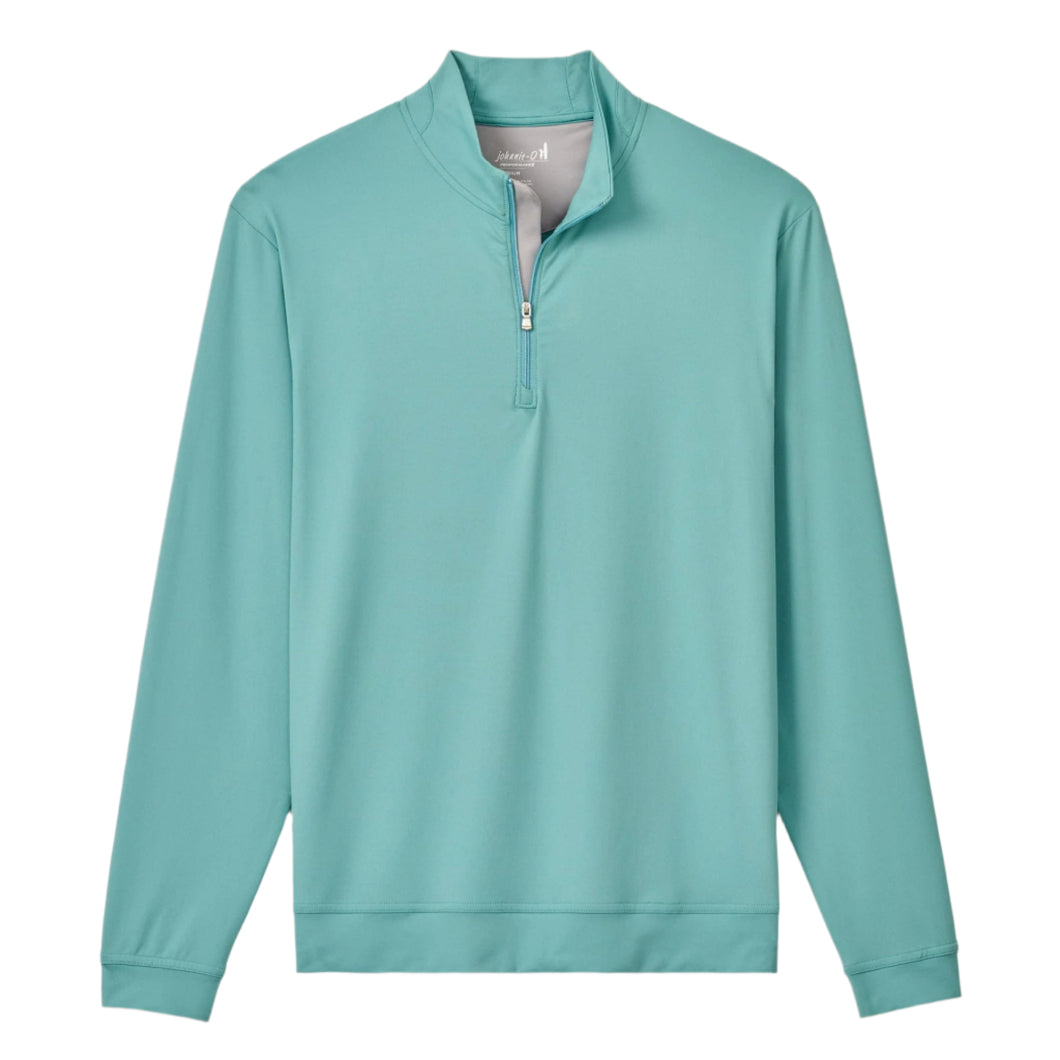 Johnnie-O Motion Performance Quarter-Zip in Green Grass