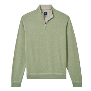 Johnnie-O "Hanks" Lightweight Sully Quarter-Zip Pullover in Clover