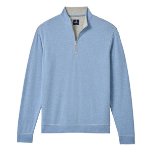 Johnnie-O "Hanks" Lightweight Sully Quarter-Zip Pullover in Lapis