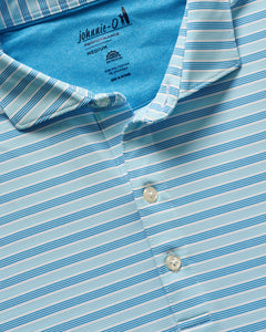 Johnnie-O Danny Striped Performance Jersey Polo in Majorca