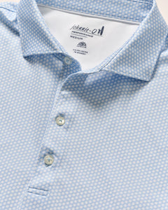 Johnnie-O Hex Performance Jersey Polo in Seychelles