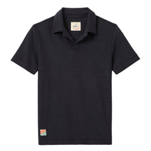 Johnnie-O Frankie French Terry Polo in Navy