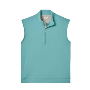 Johnnie-O Torque Quarter-Zip Vest in Green Grass