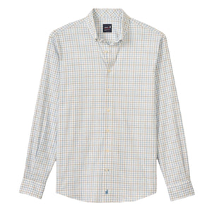 Johnnie-O Paddock Performance Button Up Shirt in Malibu