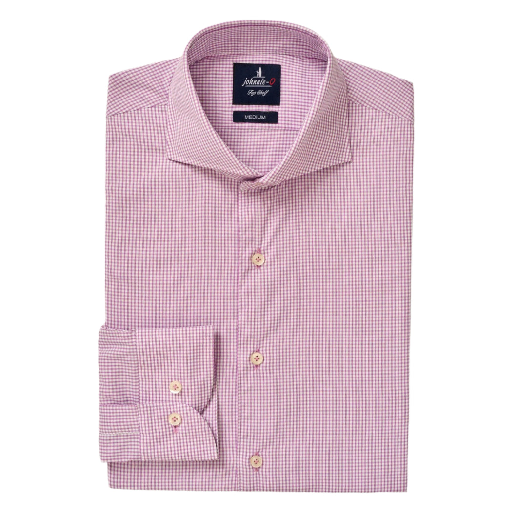 Johnnie-O Schwartz Top Shelf Button-Up Shirt in Petal