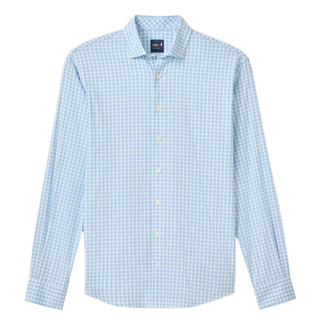 Johnnie-O Westwood Performance Button Up Shirt in Malibu