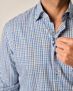 Johnnie-O Feldman Top Shelf Button-Up Shirt in Wake