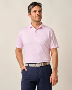 Johnnie-O Hex Performance Jersey Polo in Porta Pink