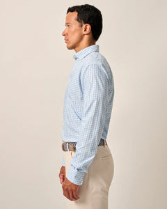 Johnnie-O Westwood Performance Button Up Shirt in Malibu