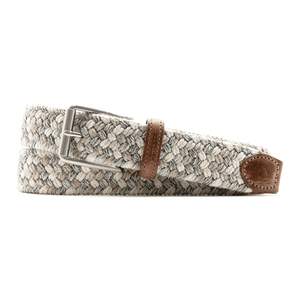 Martin Dingman Como Braided Belt in Sand