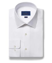 Load image into Gallery viewer, David Donahue Trim Fit Royal Oxford Dress Shirt in White
