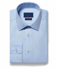 Load image into Gallery viewer, David Donahue Trim Fit Non-Iron Dress Shirt in Blue
