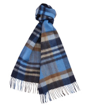 Load image into Gallery viewer, Barbour Field Reversible Wool Scarf in Navy
