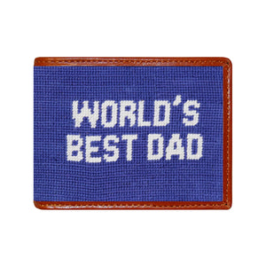 Smathers & Branson World's Best Dad Needlepoint Card Wallet