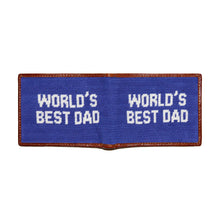 Load image into Gallery viewer, Smathers &amp; Branson World&#39;s Best Dad Needlepoint Card Wallet
