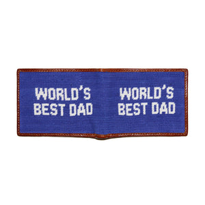 Smathers & Branson World's Best Dad Needlepoint Card Wallet