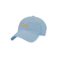 Load image into Gallery viewer, Smathers &amp; Branson Yellow Lab Needlepoint Performance Hat in Sky Blue
