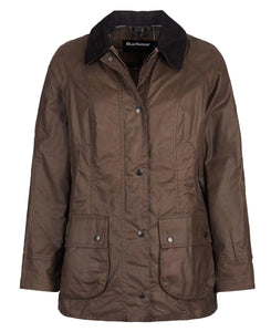 Barbour Women's Beadnell Wax Jacket in Bark